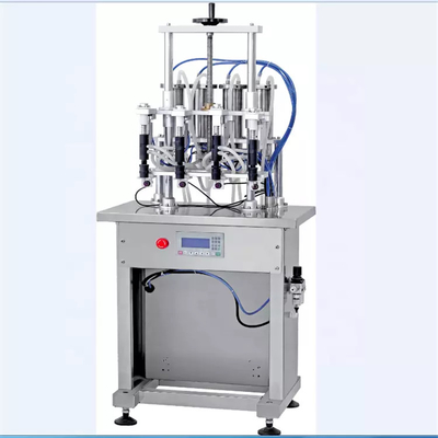 machine d'embouteillage de parfum de 380V 50HZ, machine de remplissage liquide de vide de 4 têtes