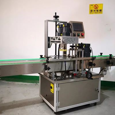 Machine de capsulage de vis automatique pneumatique pour bouteille en plastique en verre