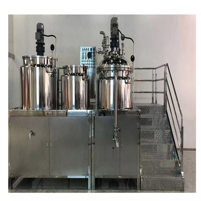 Mélangeur cosmétique d'émulsifiant de lotion du corps SUS316L rendant la machine pratique