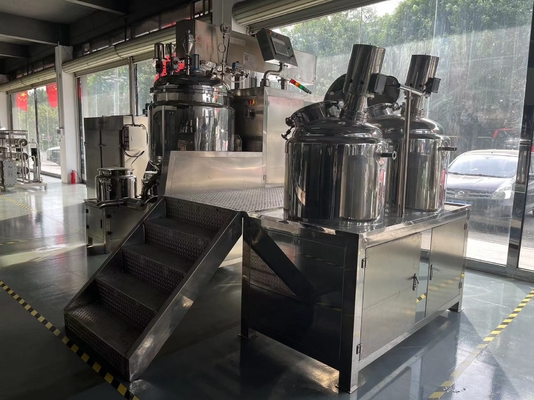 kilowatt de émulsification d'homogénéisation 220V 380V du mélangeur 7,5 du vide 5-2000L cosmétique