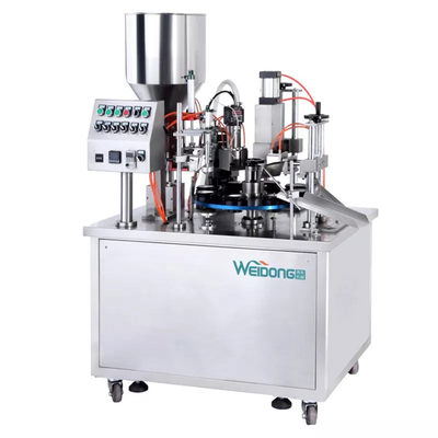 Remplissage automatique crème de tube et entraînement pneumatique de machine de cachetage