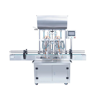 La machine de remplissage automatisée du SUS 304 2/4/6/8 têtes collent la sauce tomate de remplisseur de sauce à piments