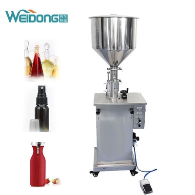 Tête simple remplissante liquide cosmétique de machine à emballer de pâte électrique pneumatique