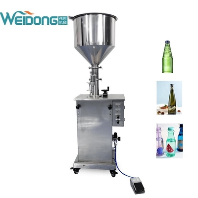 Tête simple remplissante liquide cosmétique de machine à emballer de pâte électrique pneumatique
