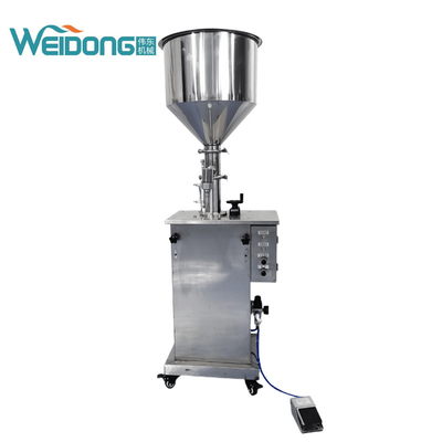 Tête simple remplissante liquide cosmétique de machine à emballer de pâte électrique pneumatique