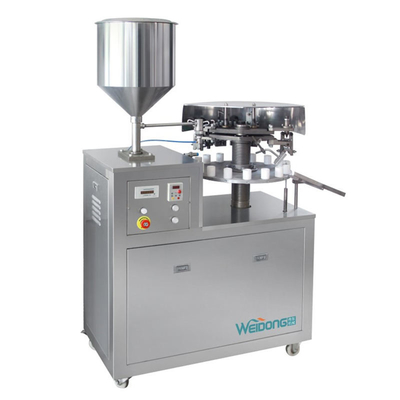 PLC remplissant de Jelly Sealing Machine With de remplisseur de scelleur de tasse de tube 30pcs/minute