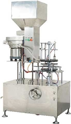 Machine de capsulage de vis automatique de sécurité pour des produits d'aérosol 80 bouteilles/min