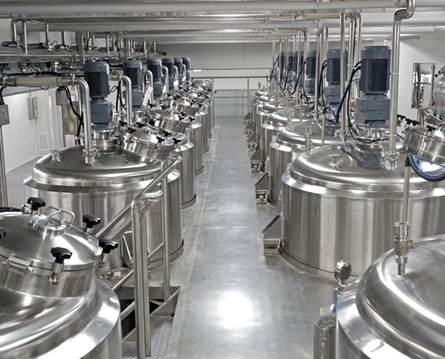 60 réservoir de mélange à une seule couche de r/m 2000L pour les produits liquides