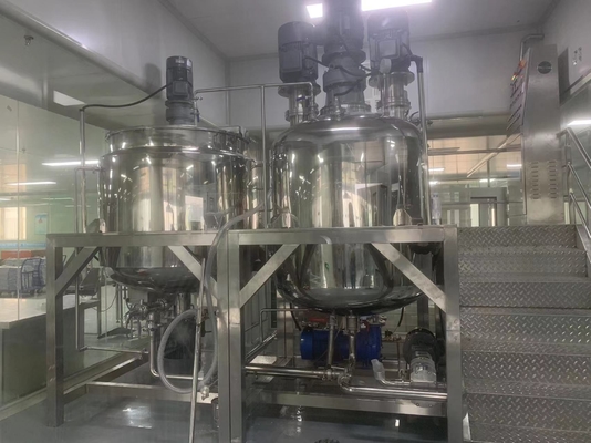 Méthode de chauffage liquide de vapeur d'agitateur de mélangeur d'acier inoxydable