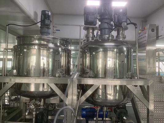 mélangeur cosmétique d'émulsifiant de 65rpm 50-5000L avec le système facultatif de vide