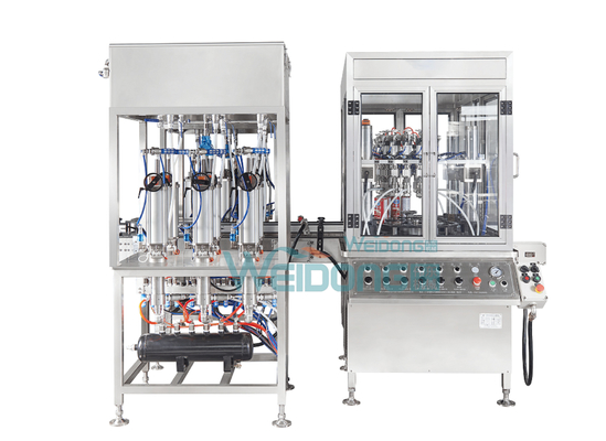 Machine de remplissage en aérosol PLC Deux unités ligne de production à grande vitesse
