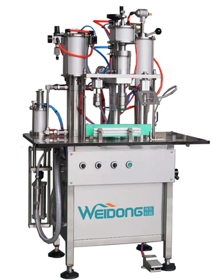 SUS304 Machine de remplissage en aérosol semi-automatique Sprays pour le corps Parfums sûrs à utiliser