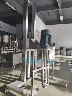 Mélangeur d'émulsifiants cosmétiques 5L-2000L avec élévation pneumatique portable à moteur de 0,37 kW à 15 kW
