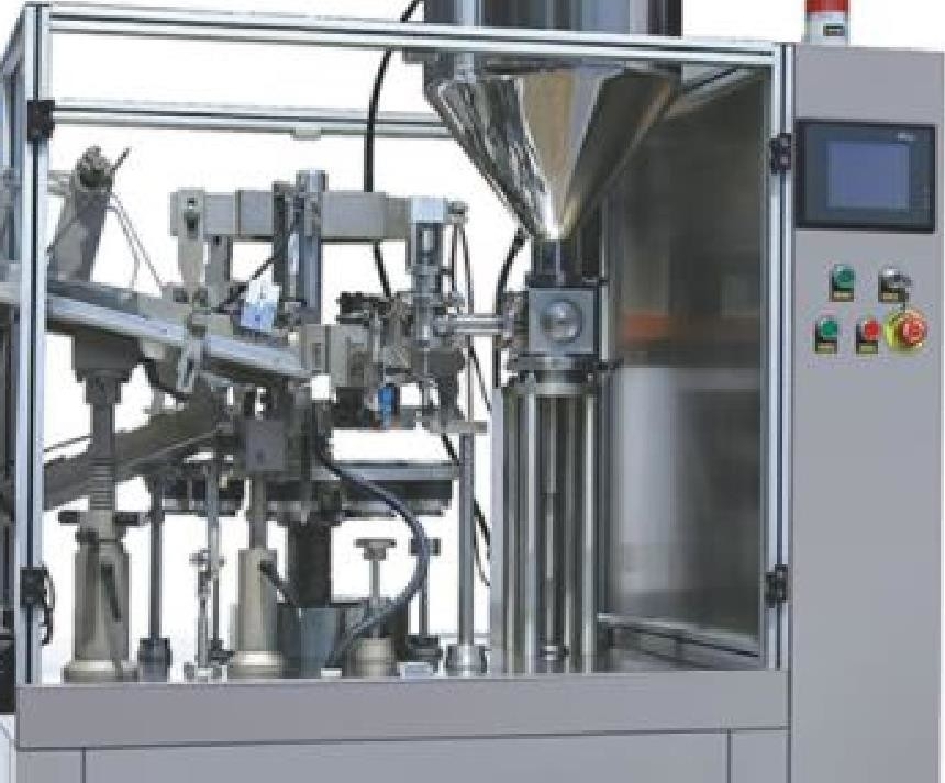 Machine de remplissage et d'étanchéité de tubes contrôlée par PLC 20-60 pièces/min Consommation d'air 0,3 m3/min