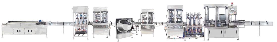 Machine automatique de remplissage d'aérosol pour un tank de 1 pouce de diamètre 35 73.85 310 mm